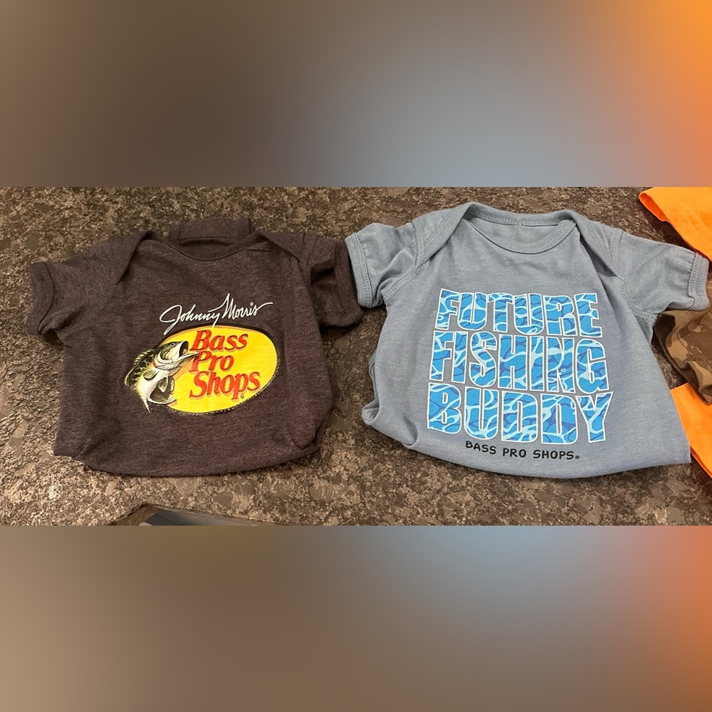 2 pack bass pro short sleeve onesies